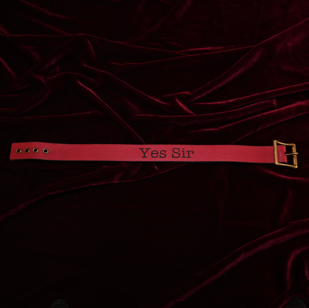 Crimson "Yes Sir" Collar image 2