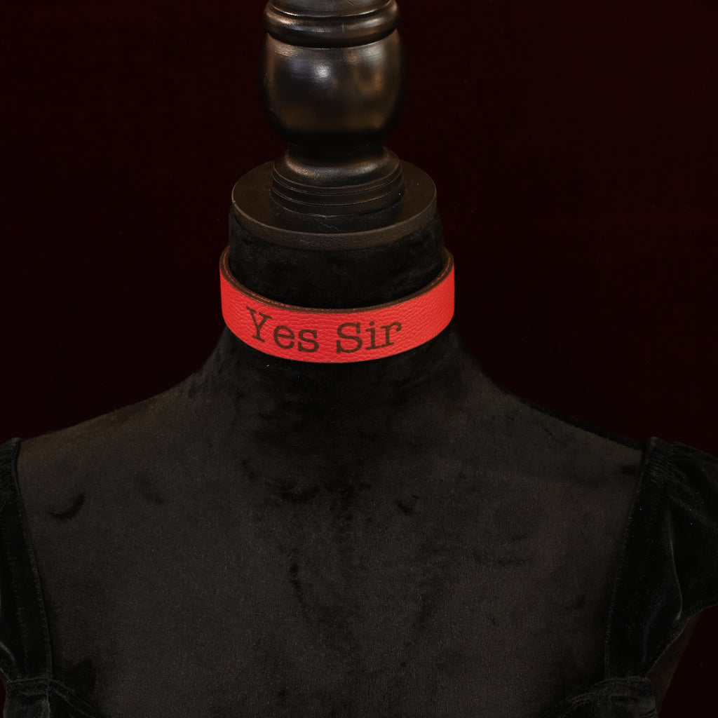 Crimson "Yes Sir" Collar image 0