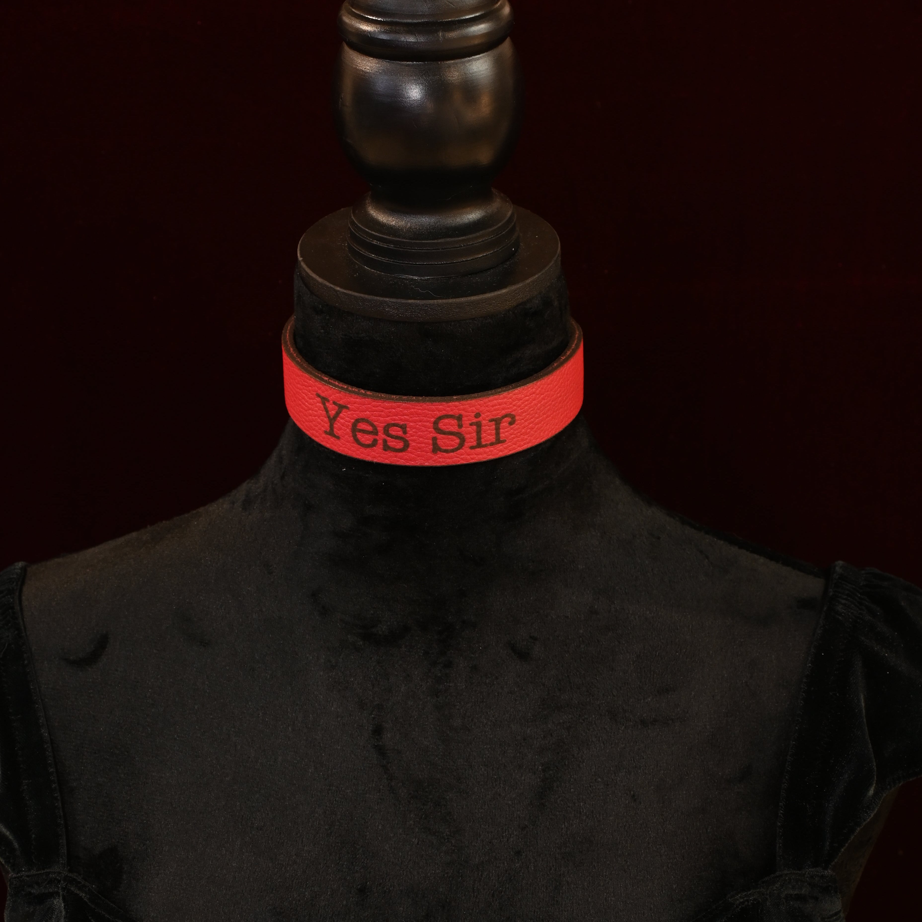 Crimson "Yes Sir" Collar image 0