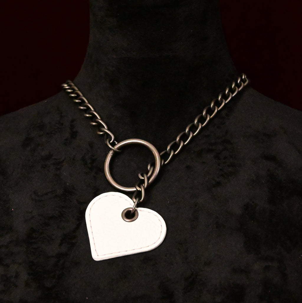 Build Your Own Leather Heart Slip Chain