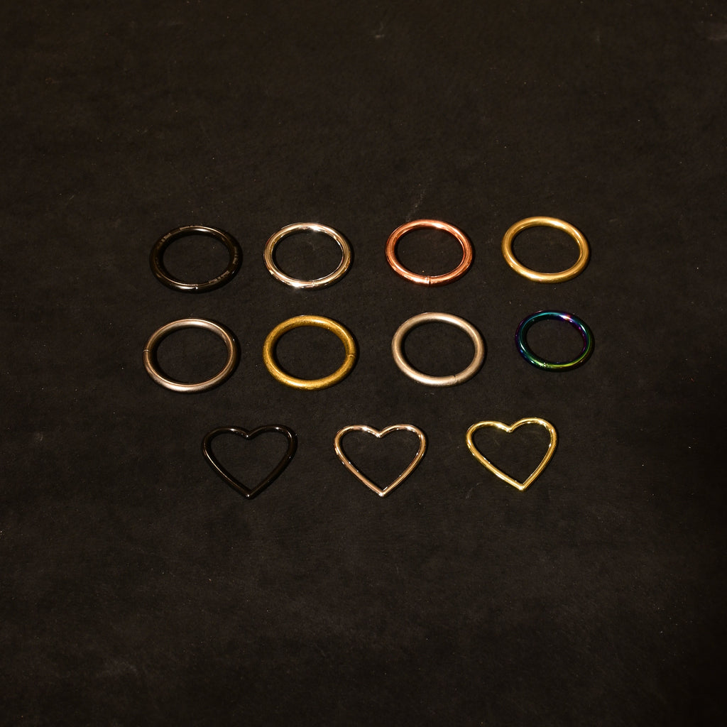Build Your Own Slip Chain with Locking Black Heart - CUSTOM ENGRAVING