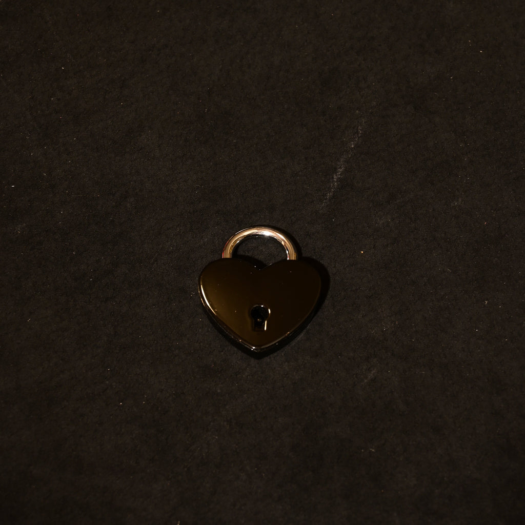 Build Your Own Slip Chain with Locking Black Heart - CUSTOM ENGRAVING