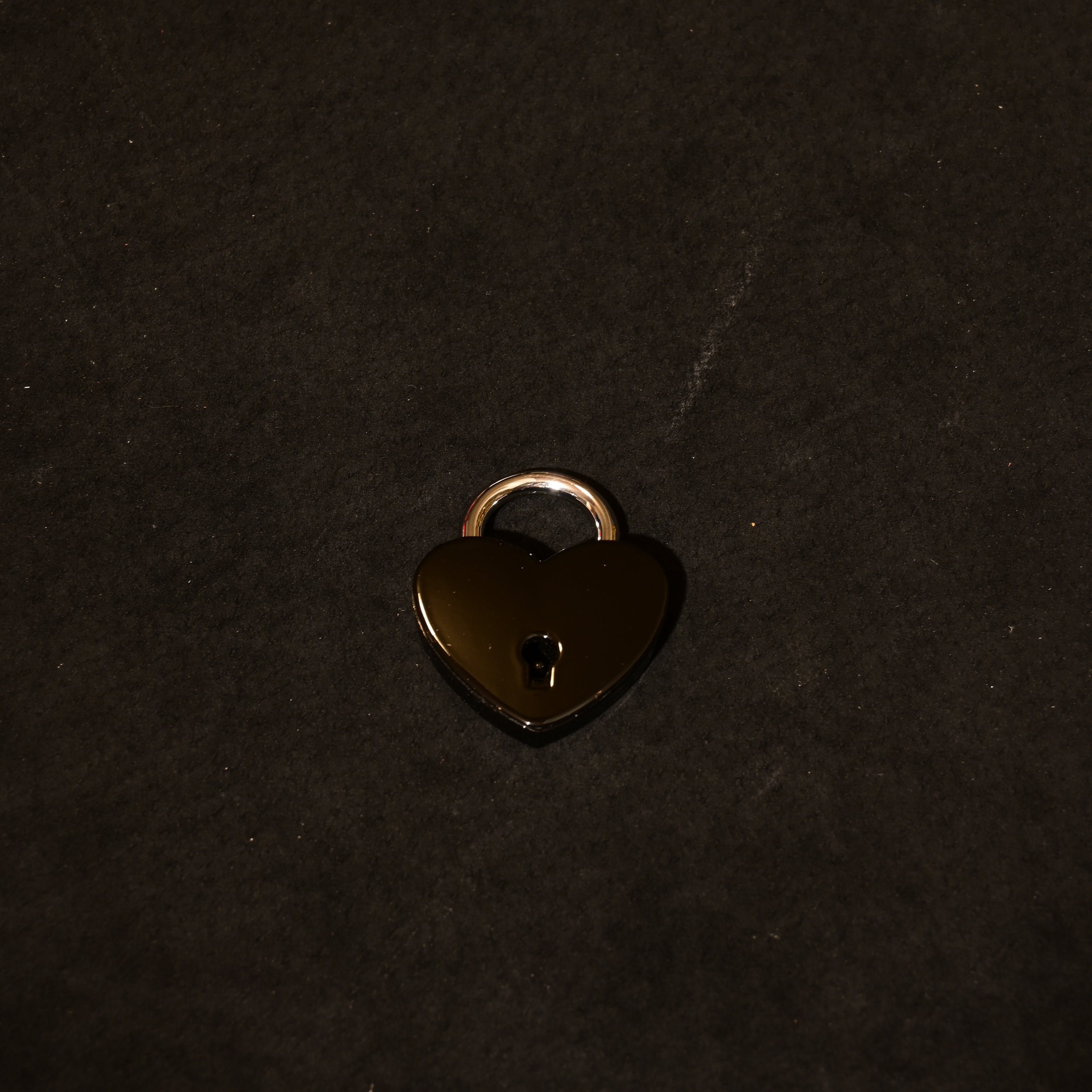 Build Your Own Slip Chain with Locking Black Heart - CUSTOM ENGRAVING